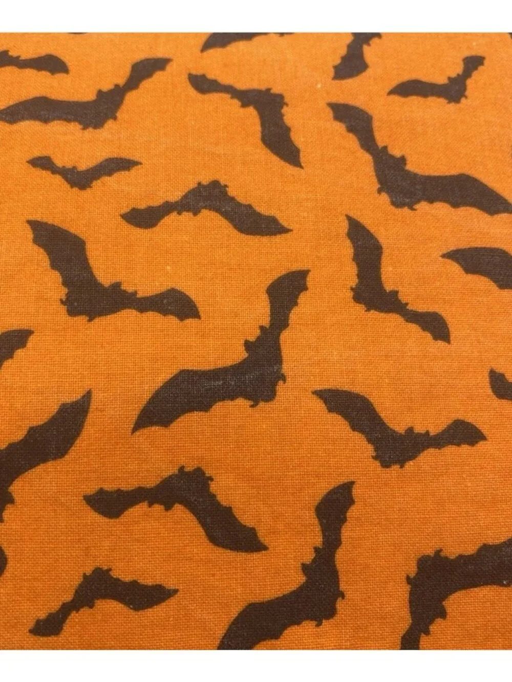 Handmade Halloween Throw Pillow Bat Black Orange Cats Goth Punk Spooky Decor